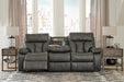 Willamen Reclining Sofa with Drop Down Table - The Warehouse Mattresses, Furniture, & More (West Jordan,UT)