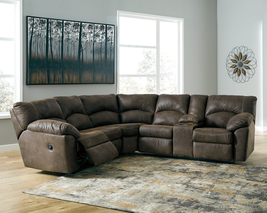 Tambo 2-Piece Reclining Sectional - The Warehouse Mattresses, Furniture, & More (West Jordan,UT)