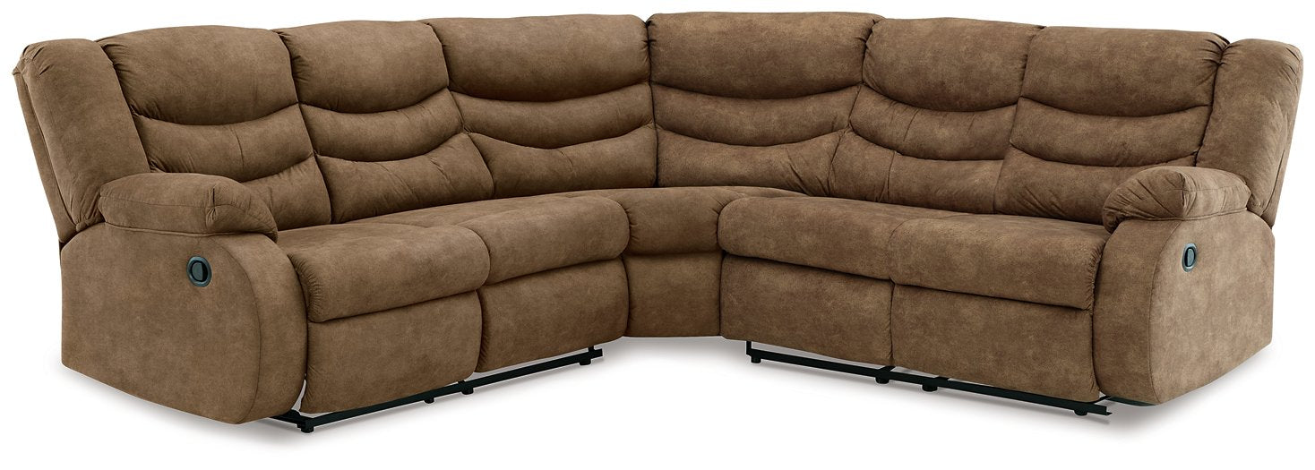 Partymate 2-Piece Reclining Sectional - The Warehouse Mattresses, Furniture, & More (West Jordan,UT)