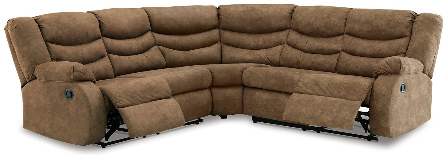 Partymate 2-Piece Reclining Sectional - The Warehouse Mattresses, Furniture, & More (West Jordan,UT)