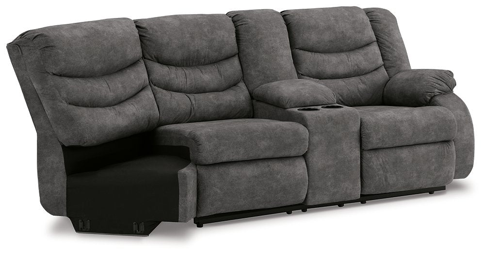Partymate 2-Piece Reclining Sectional - The Warehouse Mattresses, Furniture, & More (West Jordan,UT)
