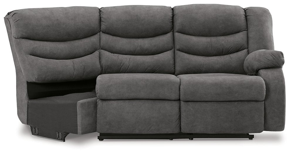 Partymate 2-Piece Reclining Sectional - The Warehouse Mattresses, Furniture, & More (West Jordan,UT)