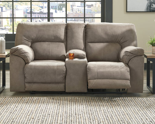 Cavalcade Power Reclining Loveseat with Console - The Warehouse Mattresses, Furniture, & More (West Jordan,UT)