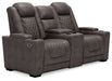 HyllMont Power Reclining Loveseat with Console - The Warehouse Mattresses, Furniture, & More (West Jordan,UT)