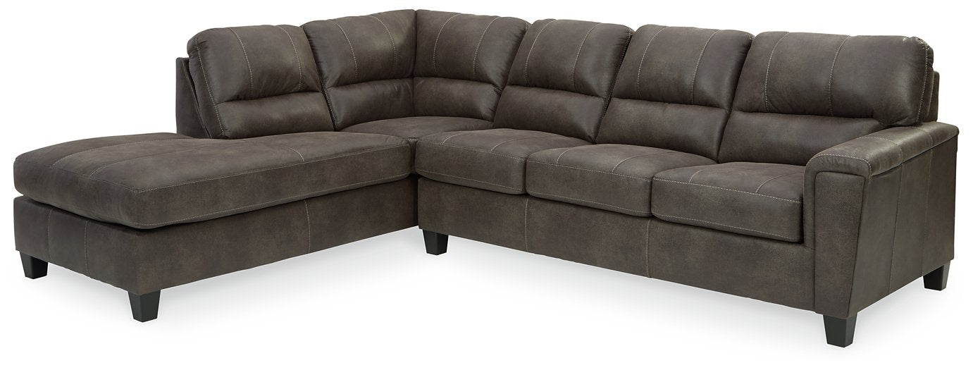 Navi 2-Piece Sectional with Chaise - The Warehouse Mattresses, Furniture, & More (West Jordan,UT)