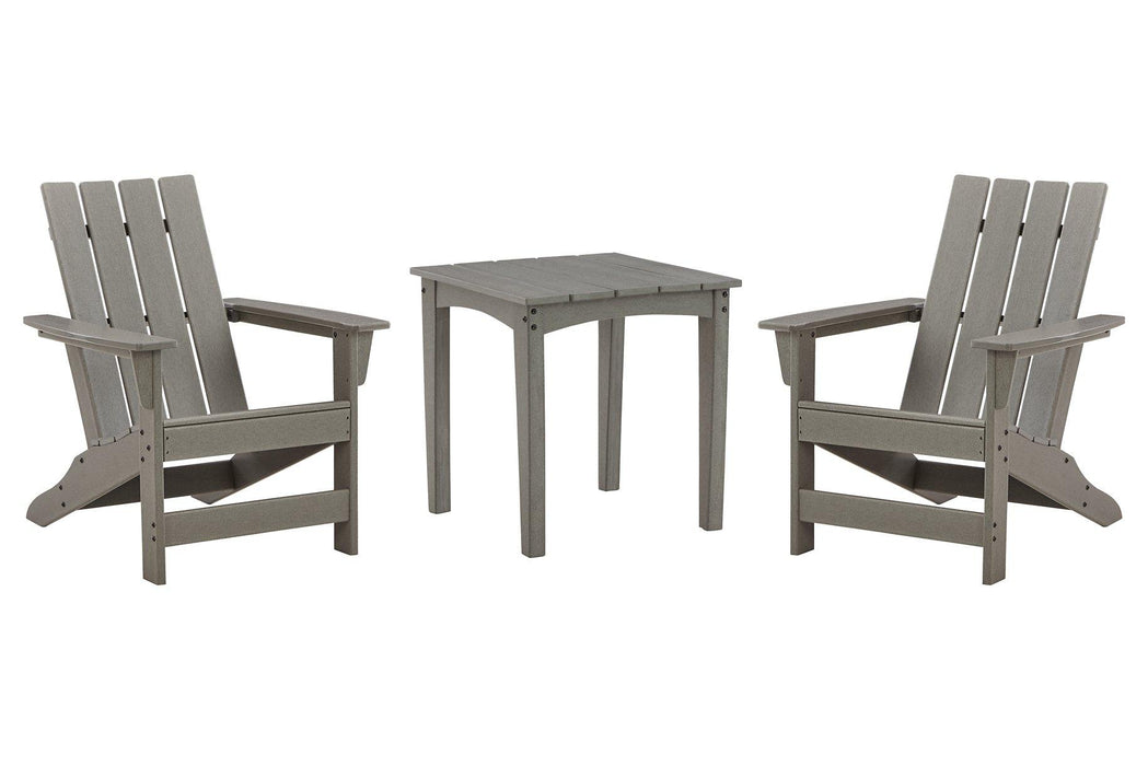 Visola Outdoor Adirondack Chair Set with End Table