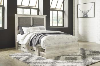 Cambeck Upholstered Bed with 2 Side Under Bed Storage