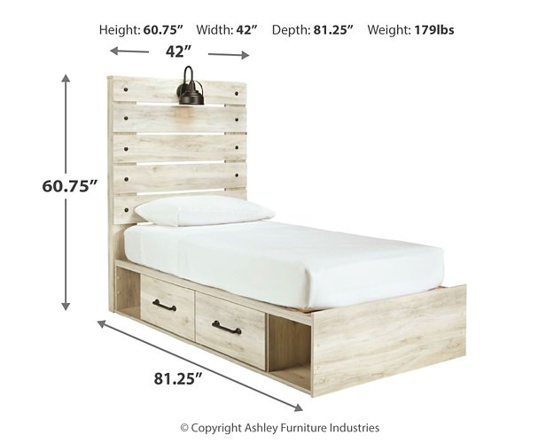 Cambeck Bed with 2 Storage Drawers - The Warehouse Mattresses, Furniture, & More (West Jordan,UT)