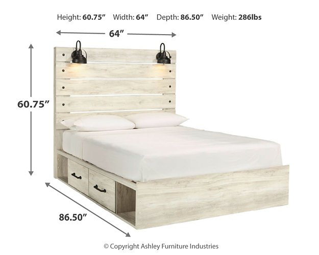 Cambeck Bed with 4 Storage Drawers - The Warehouse Mattresses, Furniture, & More (West Jordan,UT)