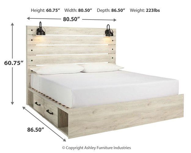 Cambeck Bed with 2 Storage Drawers - The Warehouse Mattresses, Furniture, & More (West Jordan,UT)