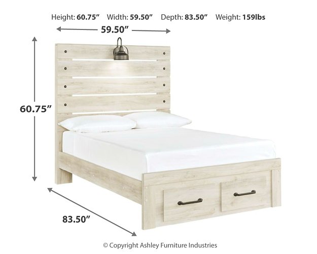 Cambeck Bed with 2 Storage Drawers - The Warehouse Mattresses, Furniture, & More (West Jordan,UT)