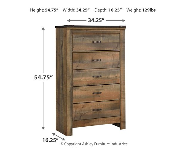 Trinell Youth Chest of Drawers - The Warehouse Mattresses, Furniture, & More (West Jordan,UT)