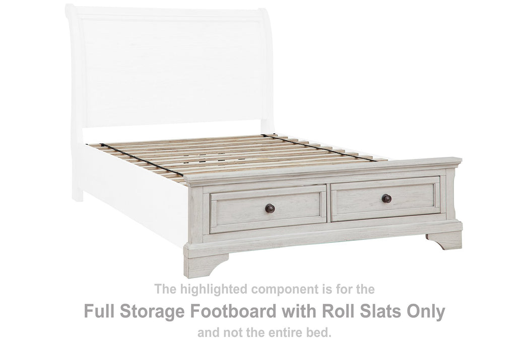Robbinsdale Sleigh Storage Bed - The Warehouse Mattresses, Furniture, & More (West Jordan,UT)