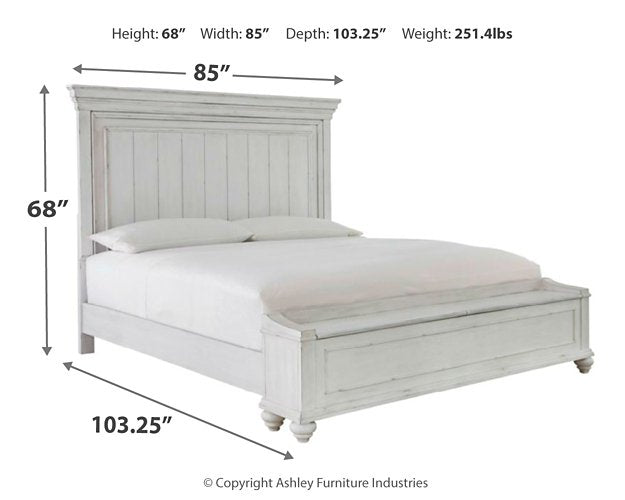 Kanwyn Bed with Storage Bench - The Warehouse Mattresses, Furniture, & More (West Jordan,UT)