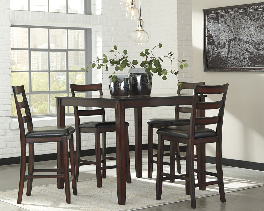 Coviar Counter Height Dining Table and Bar Stools (Set of 5) - The Warehouse Mattresses, Furniture, & More (West Jordan,UT)