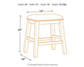 Caitbrook Counter Height Upholstered Bar Stool - The Warehouse Mattresses, Furniture, & More (West Jordan,UT)