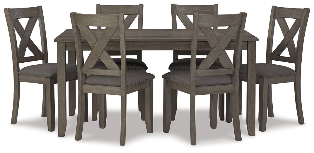 Caitbrook Dining Table and Chairs (Set of 7) - The Warehouse Mattresses, Furniture, & More (West Jordan,UT)