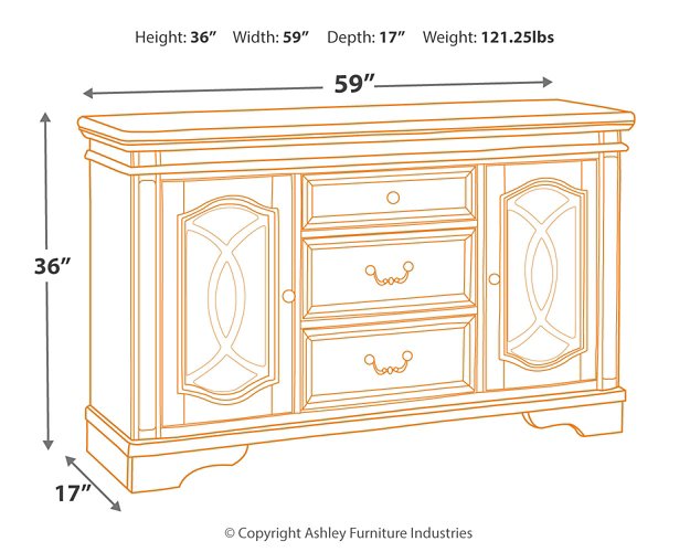 Realyn Dining Server - The Warehouse Mattresses, Furniture, & More (West Jordan,UT)