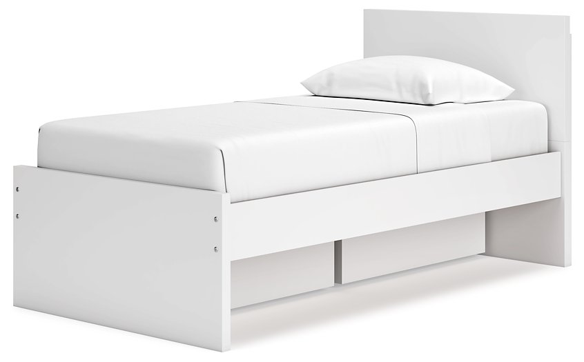 Onita Panel Bed with 1 Side Storage - The Warehouse Mattresses, Furniture, & More (West Jordan,UT)
