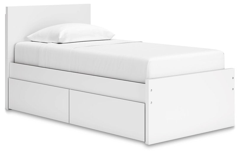 Onita Panel Bed with 1 Side Storage - The Warehouse Mattresses, Furniture, & More (West Jordan,UT)