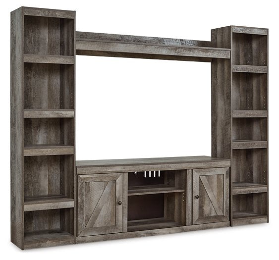 Wynnlow 4-Piece Entertainment Center - The Warehouse Mattresses, Furniture, & More (West Jordan,UT)