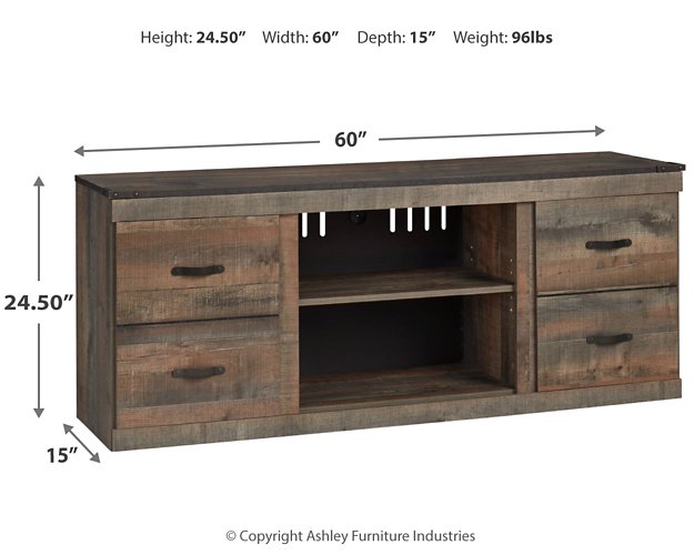 Trinell TV Stand with Electric Fireplace - The Warehouse Mattresses, Furniture, & More (West Jordan,UT)