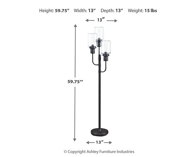 Jaak Floor Lamp - The Warehouse Mattresses, Furniture, & More (West Jordan,UT)