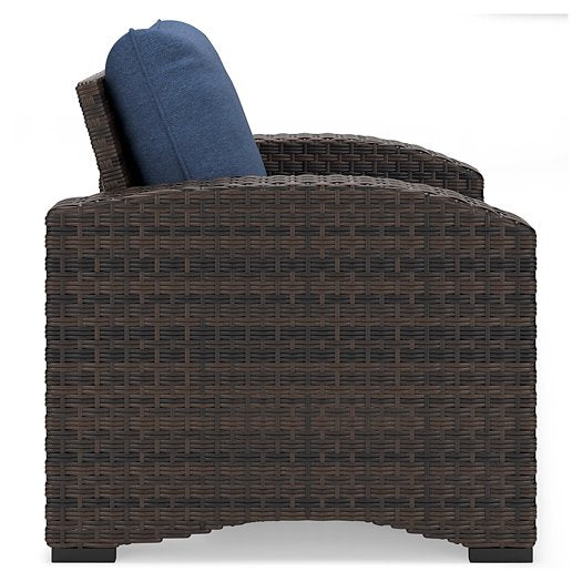 Windglow Outdoor Lounge Chair with Cushion - The Warehouse Mattresses, Furniture, & More (West Jordan,UT)