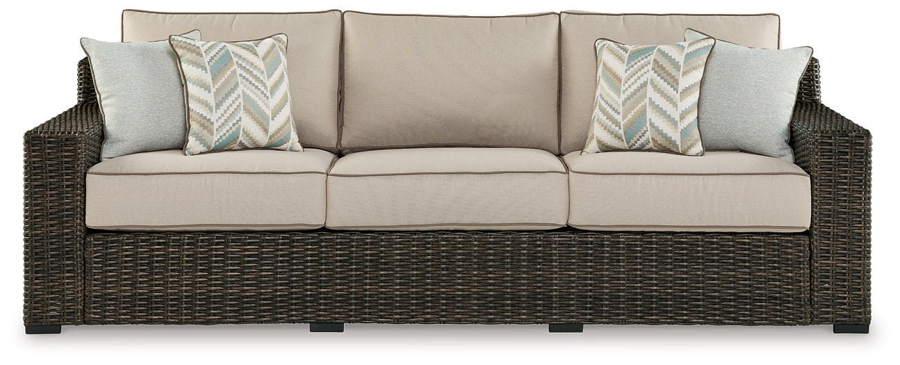 Coastline Bay Outdoor Sofa with Cushion - The Warehouse Mattresses, Furniture, & More (West Jordan,UT)