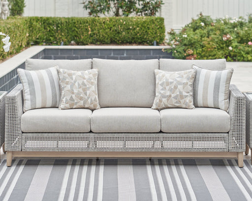 Seton Creek Outdoor Sofa with Cushion - The Warehouse Mattresses, Furniture, & More (West Jordan,UT)