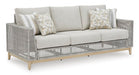 Seton Creek Outdoor Sofa with Cushion - The Warehouse Mattresses, Furniture, & More (West Jordan,UT)
