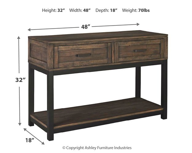Johurst Sofa/Console Table - The Warehouse Mattresses, Furniture, & More (West Jordan,UT)
