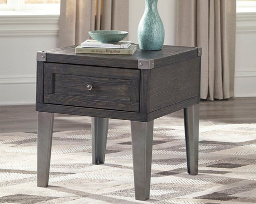 Todoe End Table with USB Ports & Outlets - The Warehouse Mattresses, Furniture, & More (West Jordan,UT)