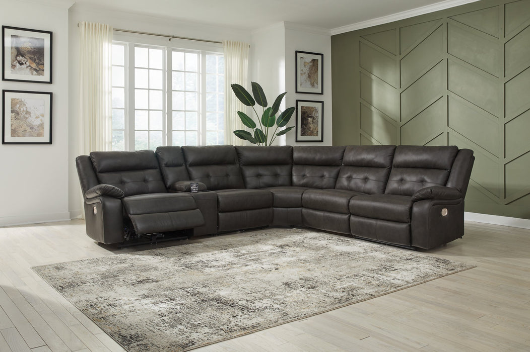 Mackie Pike Power Reclining Sectional - The Warehouse Mattresses, Furniture, & More (West Jordan,UT)