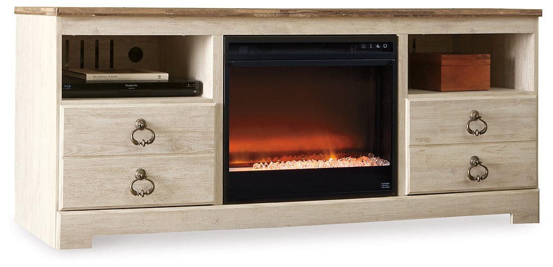 Willowton 64" TV Stand with Electric Fireplace - The Warehouse Mattresses, Furniture, & More (West Jordan,UT)