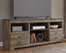 Trinell 63" TV Stand with Electric Fireplace - The Warehouse Mattresses, Furniture, & More (West Jordan,UT)
