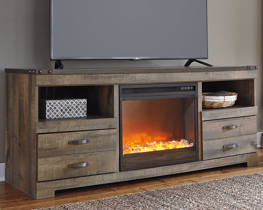 Trinell 63" TV Stand with Electric Fireplace - The Warehouse Mattresses, Furniture, & More (West Jordan,UT)