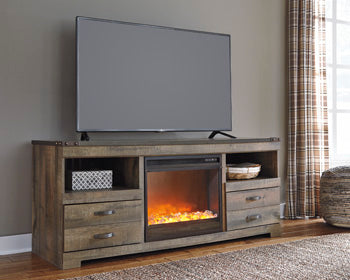 Trinell 63" TV Stand with Electric Fireplace - The Warehouse Mattresses, Furniture, & More (West Jordan,UT)